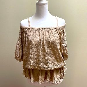 Free People off the shoulder Boho top